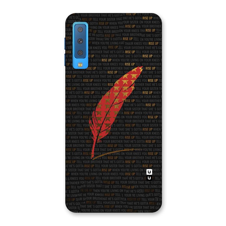 Rise Up Feather Back Case for Galaxy A7 (2018)