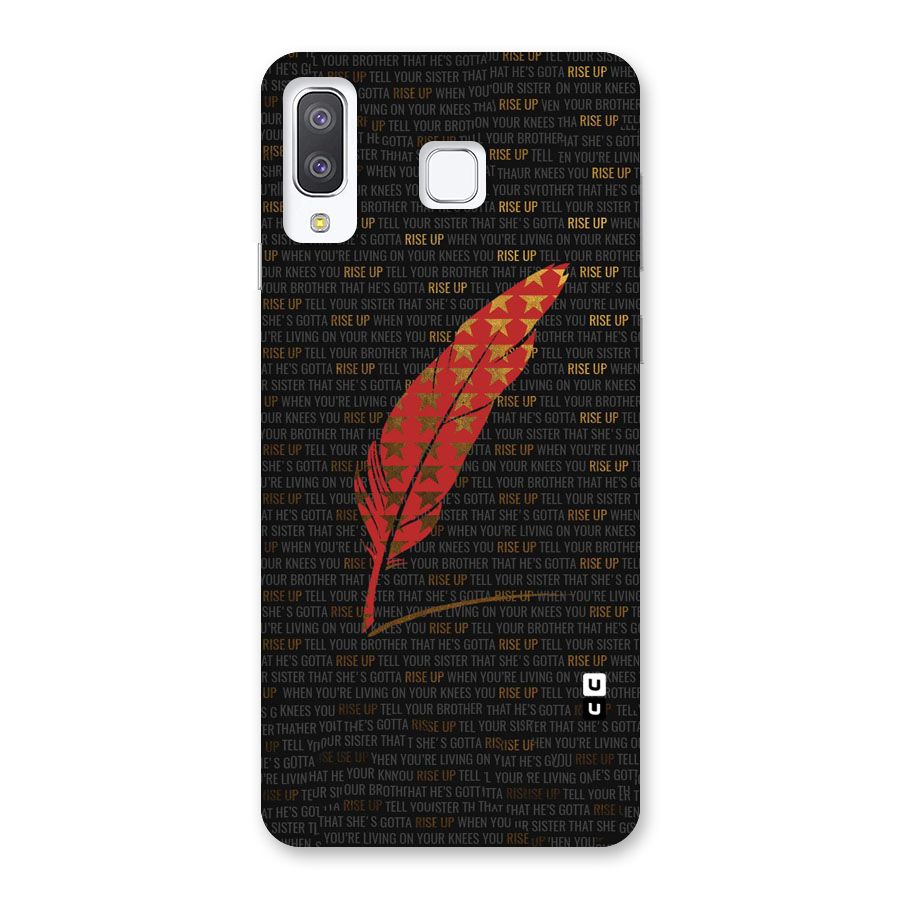 Rise Up Feather Back Case for Galaxy A8 Star
