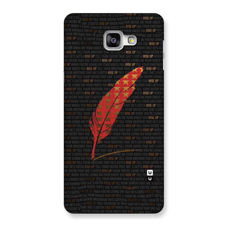 Rise Up Feather Back Case for Galaxy A9