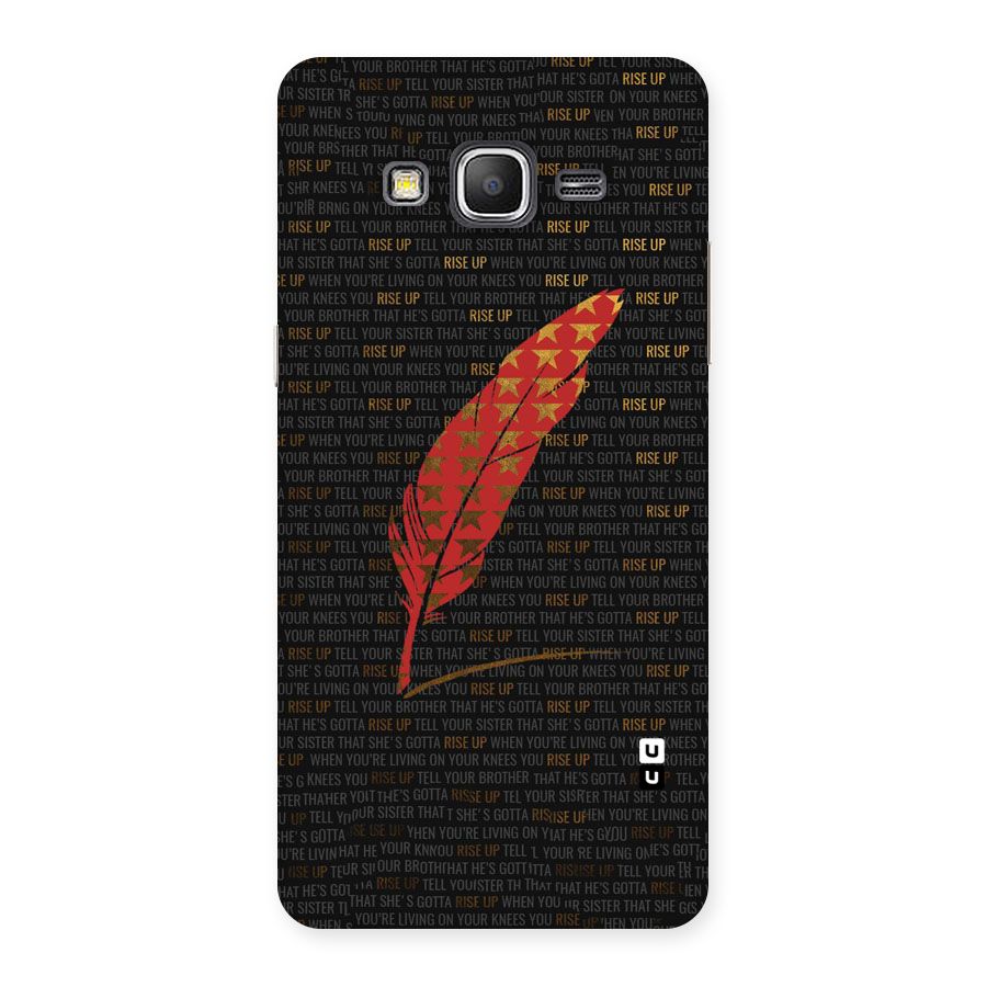 Rise Up Feather Back Case for Galaxy Grand Prime