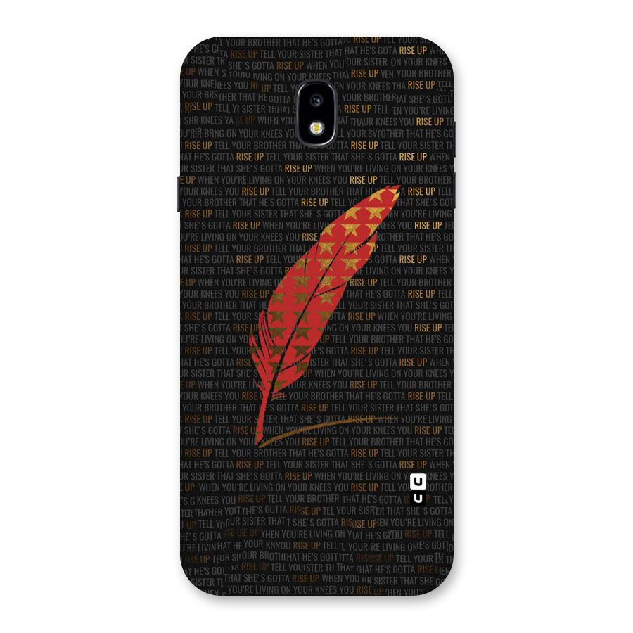 Rise Up Feather Back Case for Galaxy J7 Pro