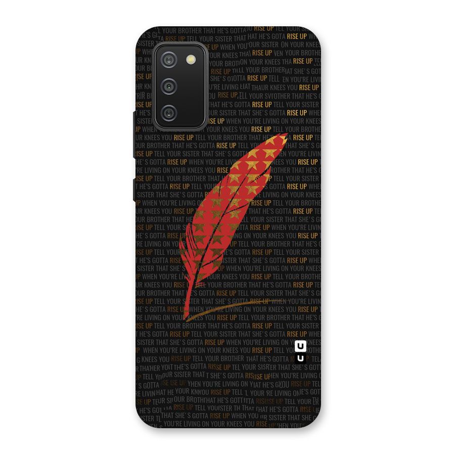 Rise Up Feather Back Case for Galaxy M02s
