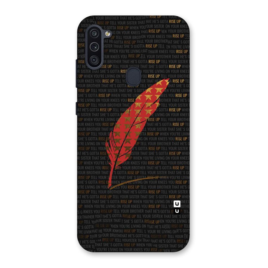Rise Up Feather Back Case for Galaxy M11