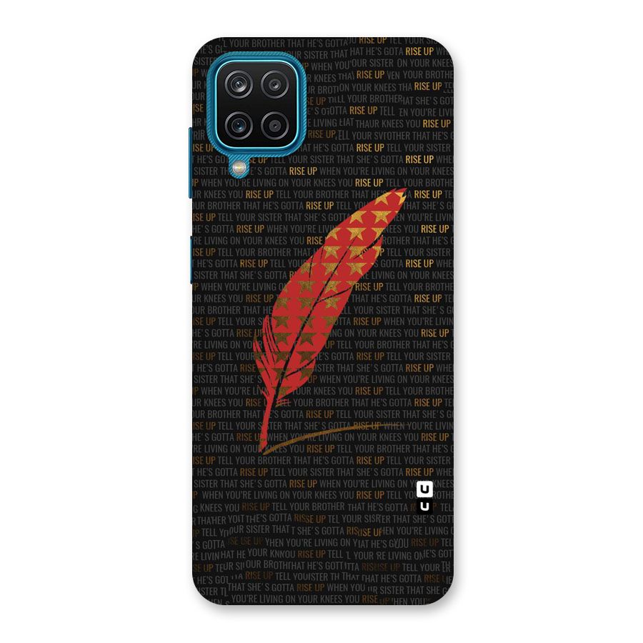 Rise Up Feather Back Case for Galaxy M12