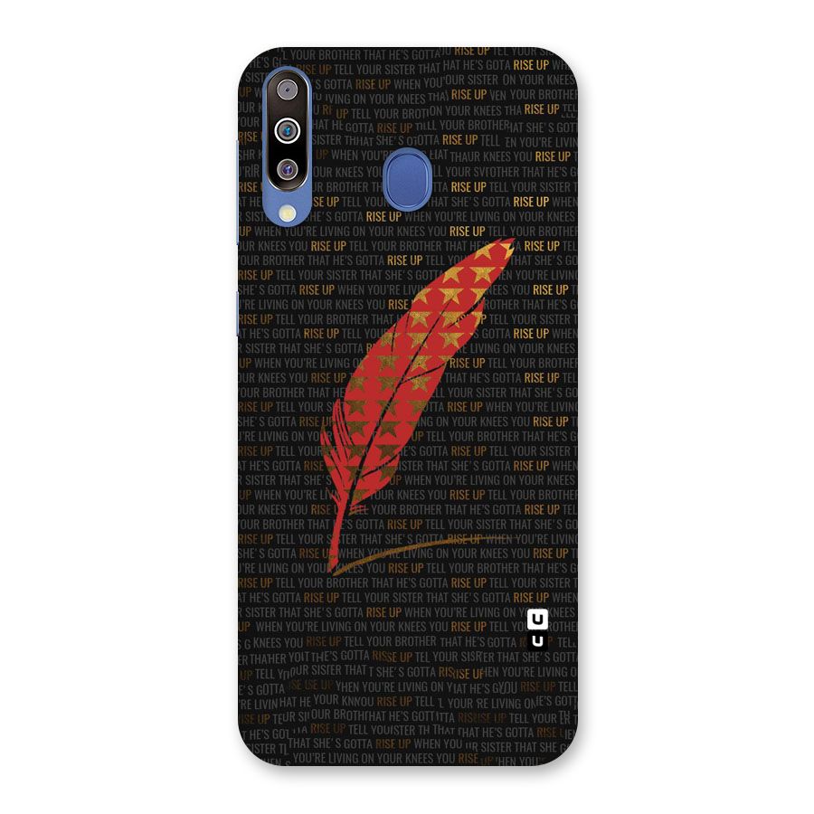 Rise Up Feather Back Case for Galaxy M30