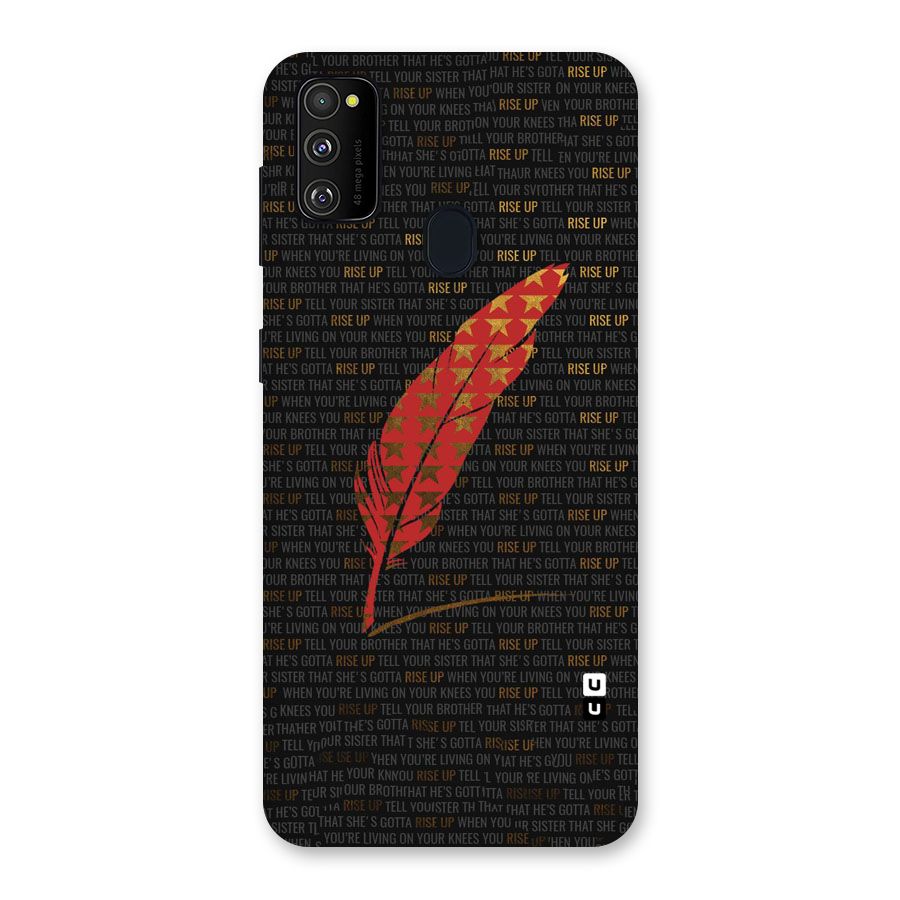 Rise Up Feather Back Case for Galaxy M30s