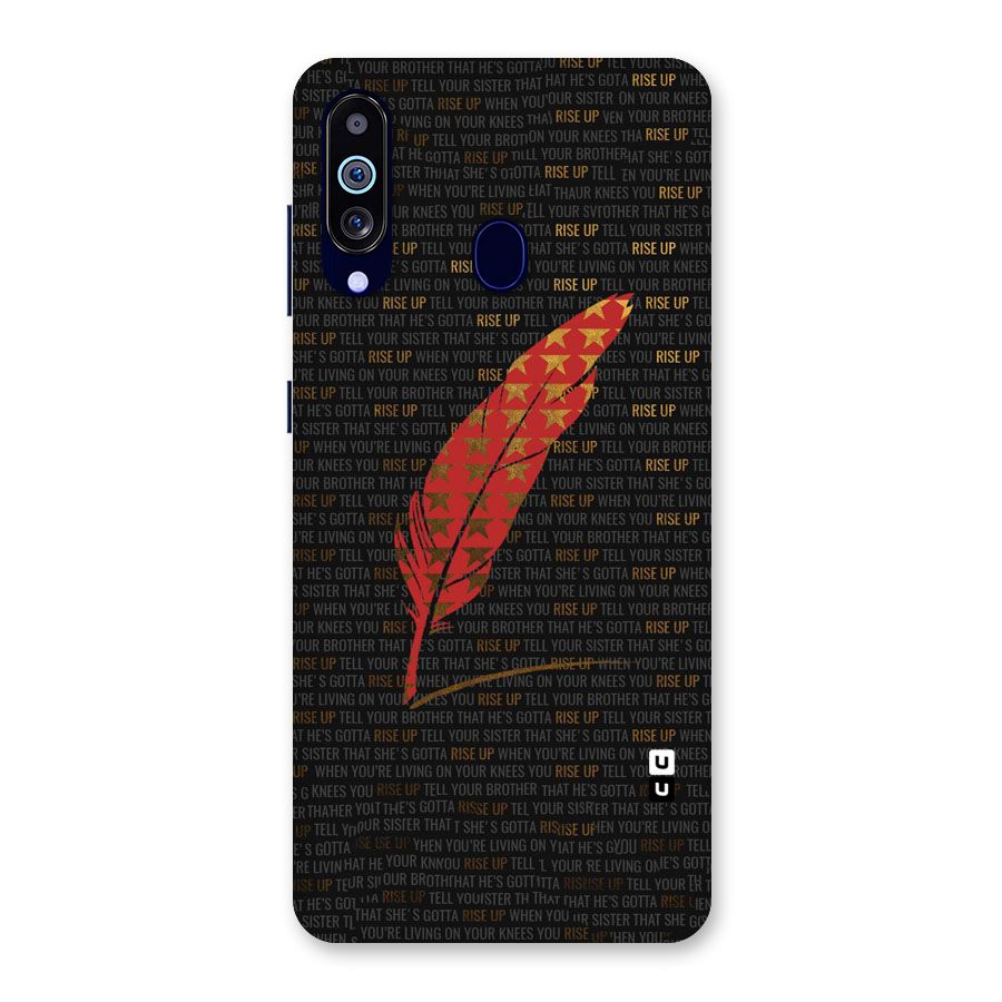 Rise Up Feather Back Case for Galaxy M40