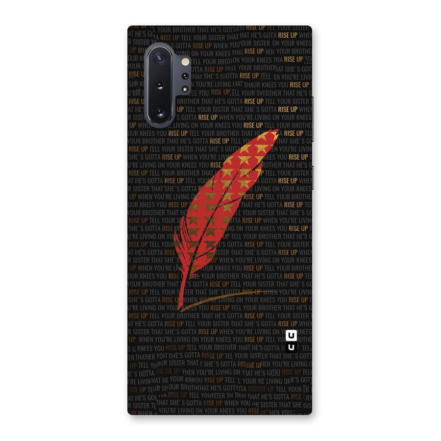Rise Up Feather Back Case for Galaxy Note 10 Plus