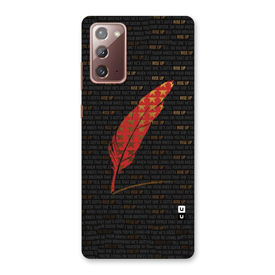 Rise Up Feather Back Case for Galaxy Note 20