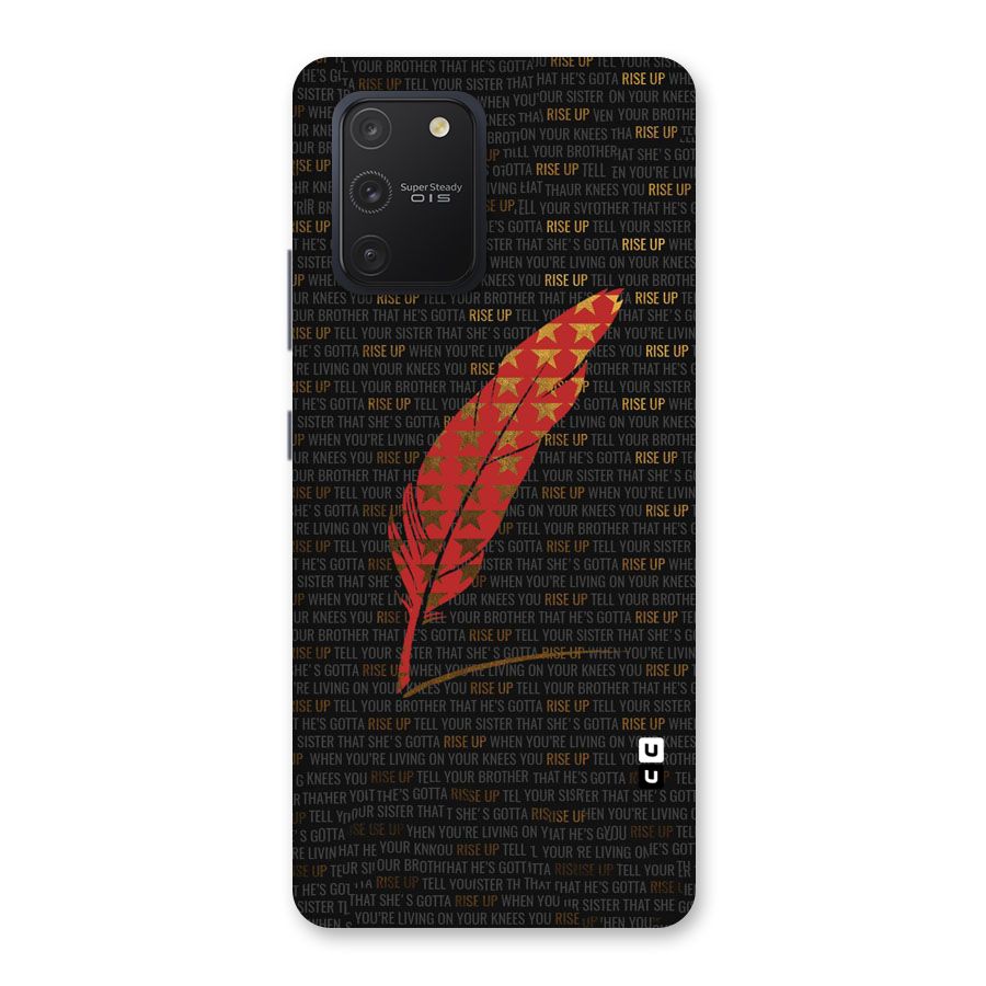 Rise Up Feather Back Case for Galaxy S10 Lite