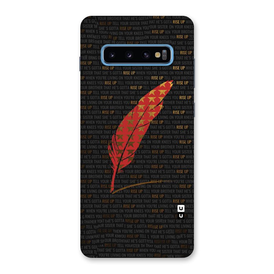 Rise Up Feather Back Case for Galaxy S10 Plus