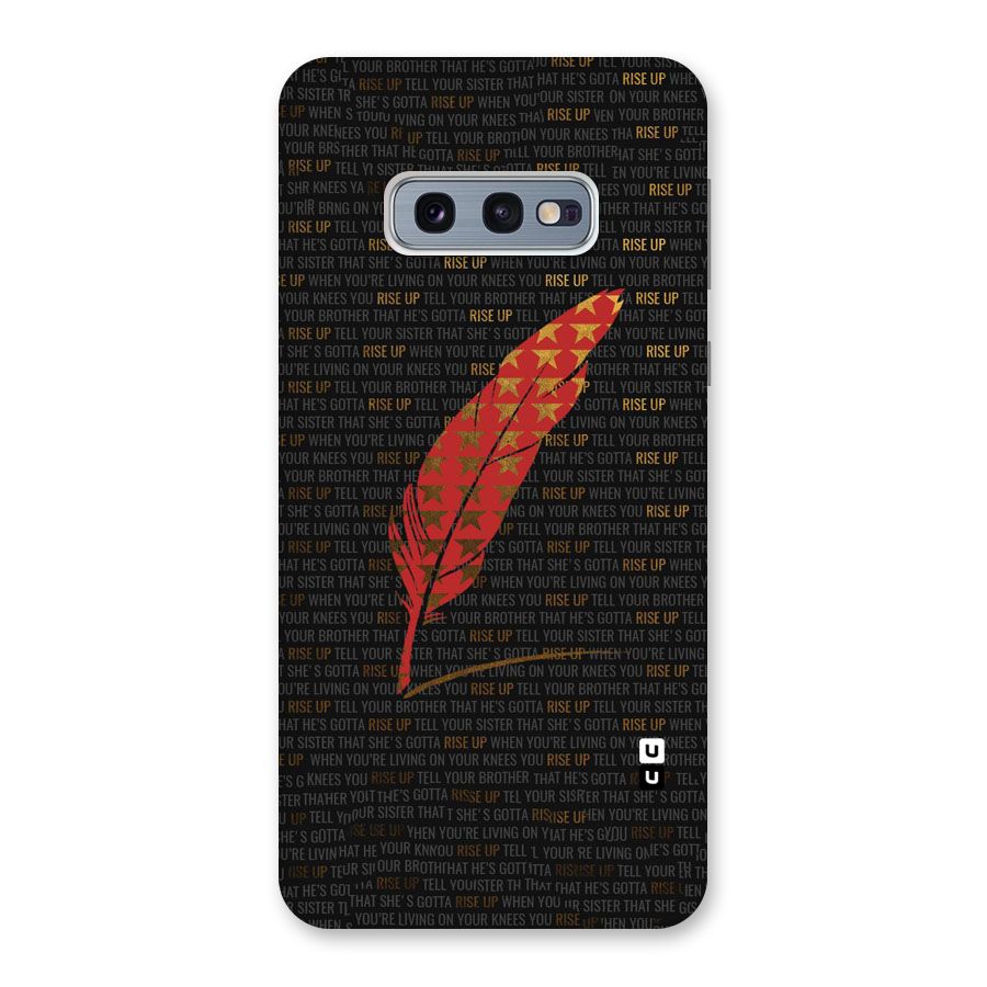 Rise Up Feather Back Case for Galaxy S10e