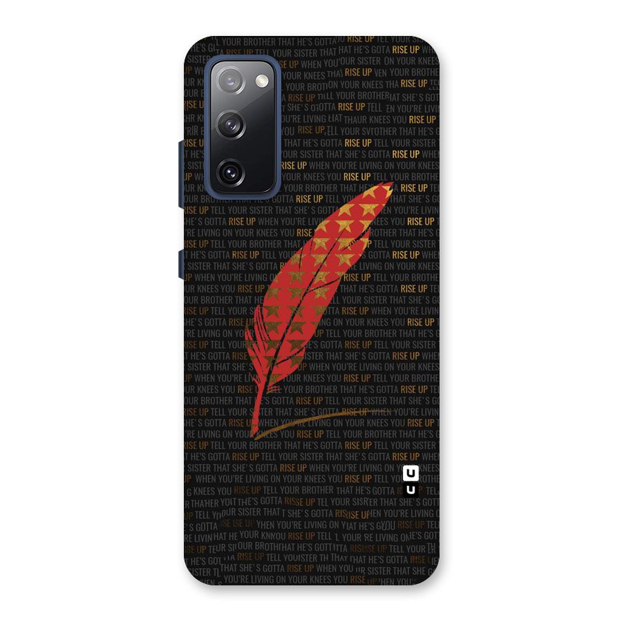 Rise Up Feather Back Case for Galaxy S20 FE