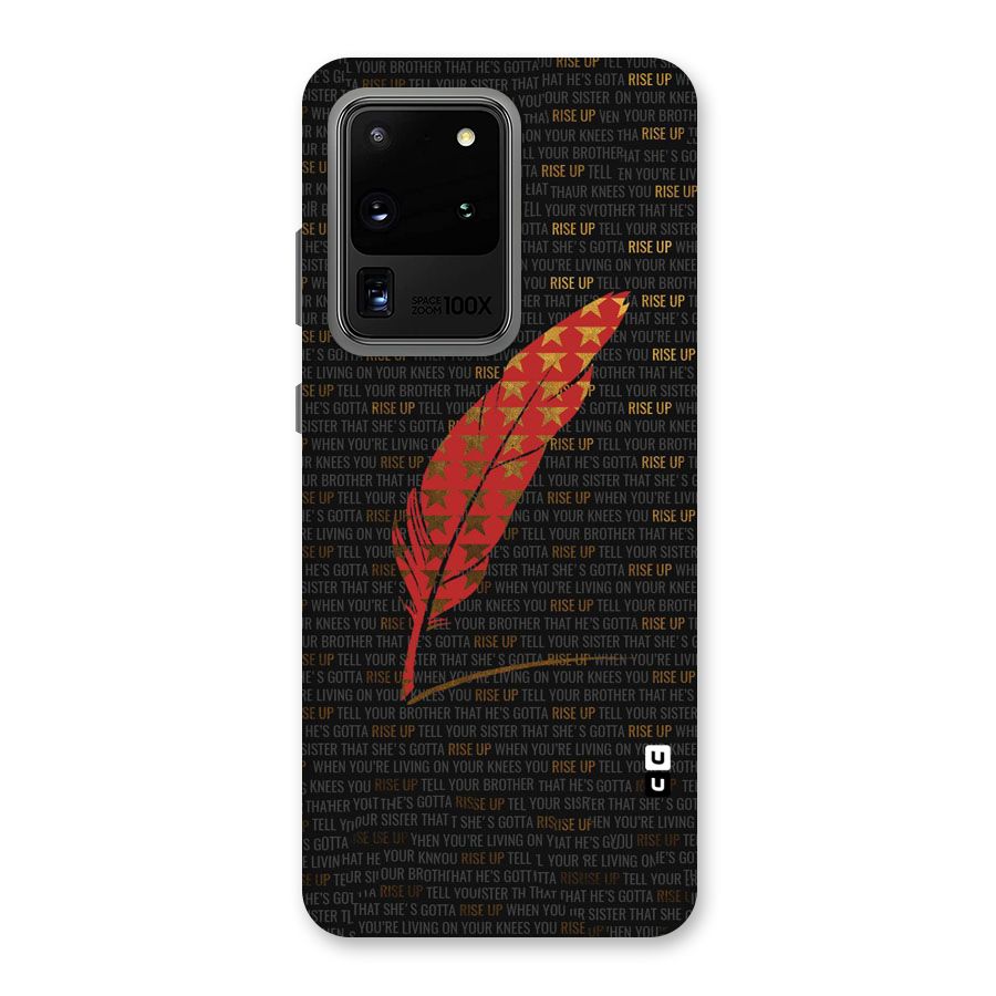 Rise Up Feather Back Case for Galaxy S20 Ultra