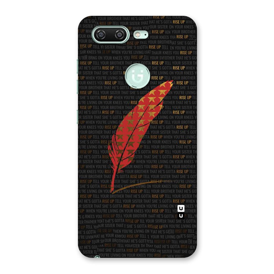 Rise Up Feather Back Case for Gionee S10