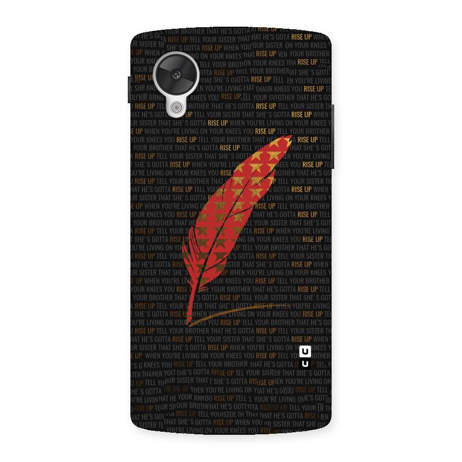 Rise Up Feather Back Case for Google Nexsus 5