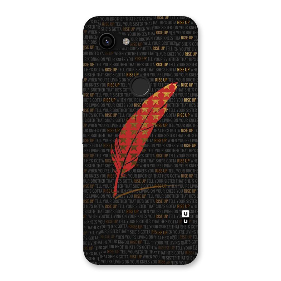 Rise Up Feather Back Case for Google Pixel 3a