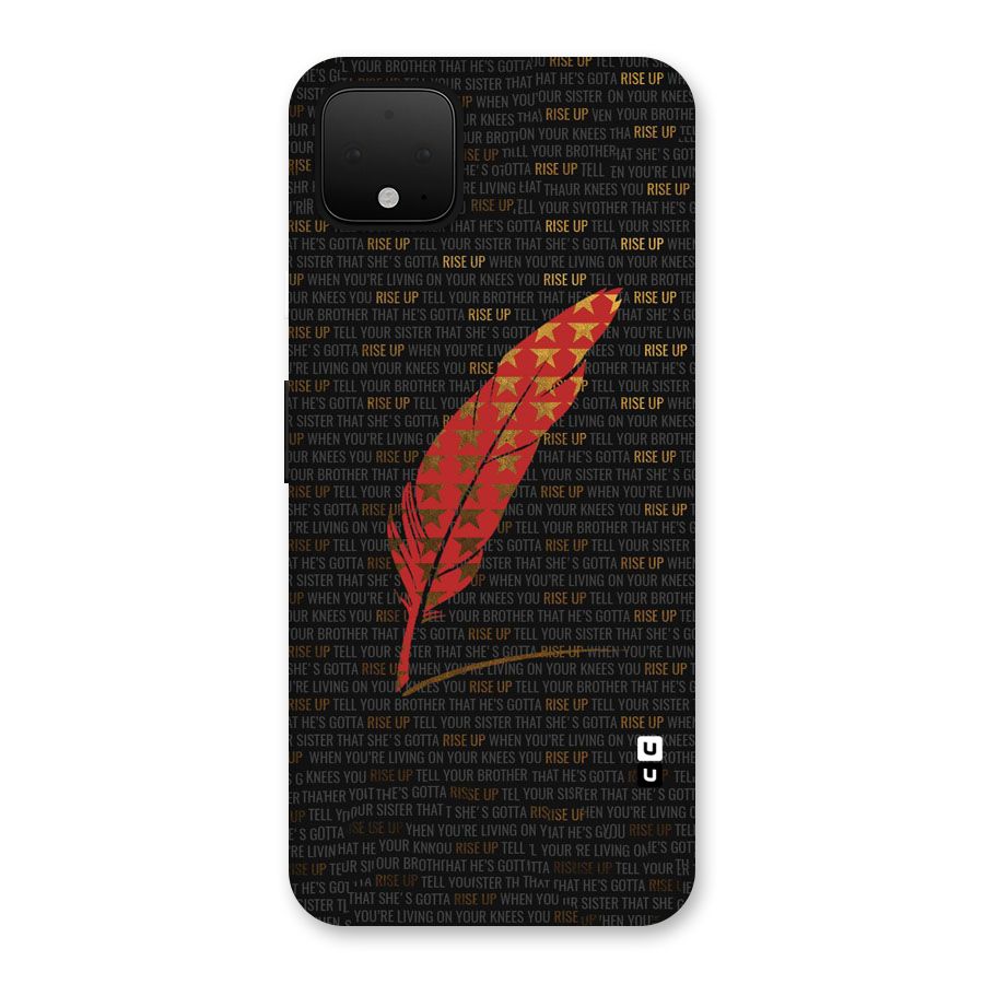 Rise Up Feather Back Case for Google Pixel 4 XL