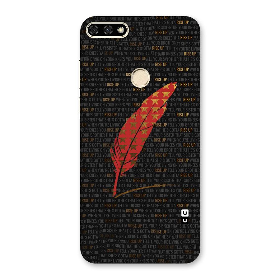 Rise Up Feather Back Case for Honor 7A