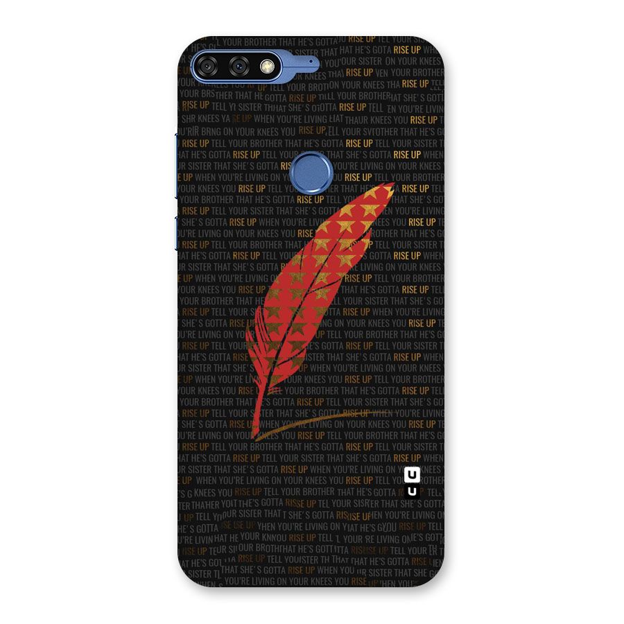 Rise Up Feather Back Case for Honor 7C