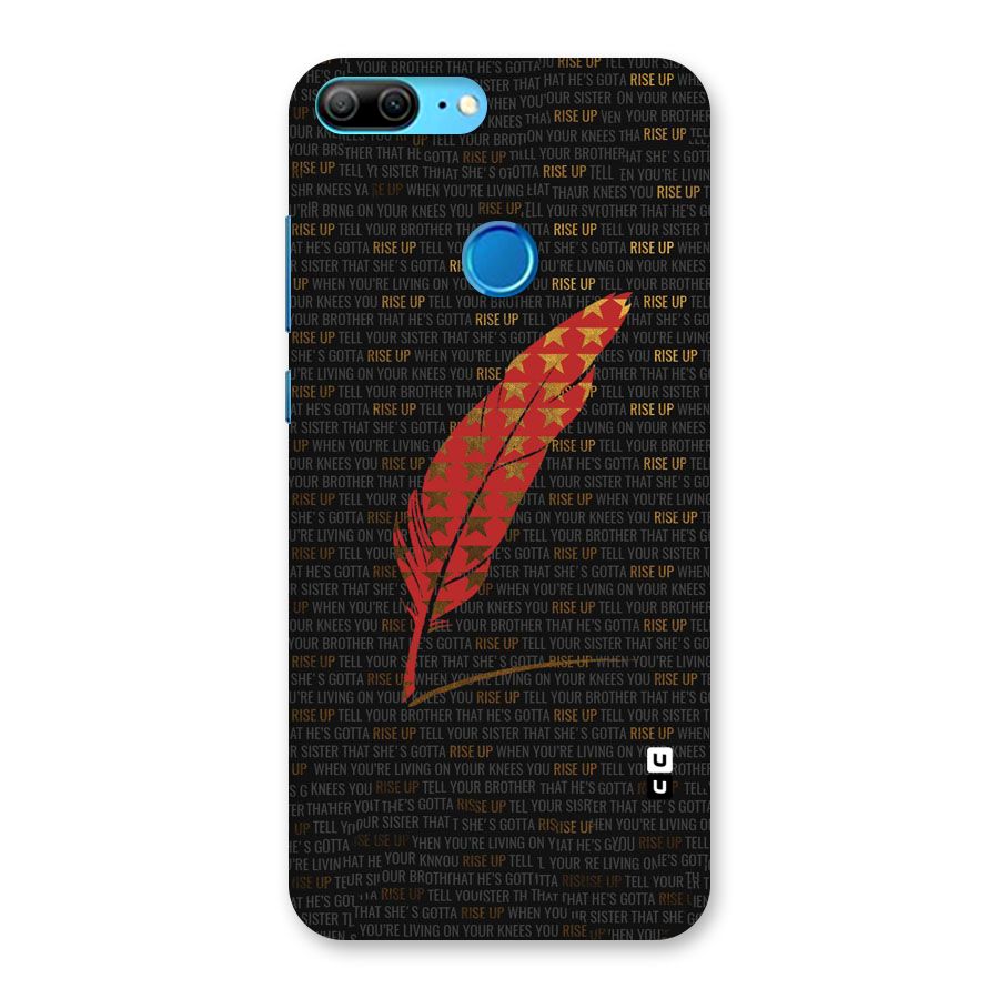 Rise Up Feather Back Case for Honor 9 Lite