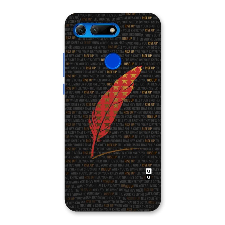 Rise Up Feather Back Case for Honor View 20