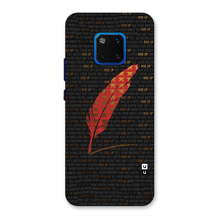 Rise Up Feather Back Case for Huawei Mate 20 Pro