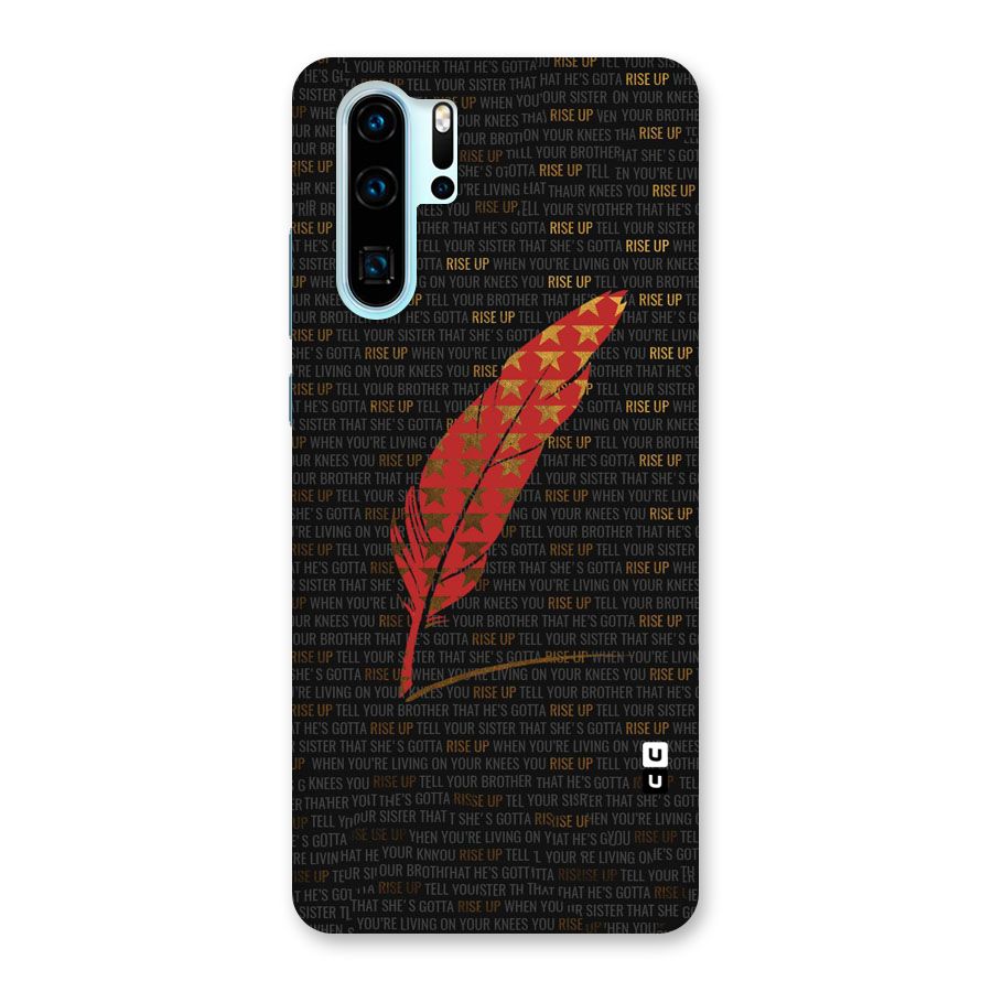 Rise Up Feather Back Case for Huawei P30 Pro