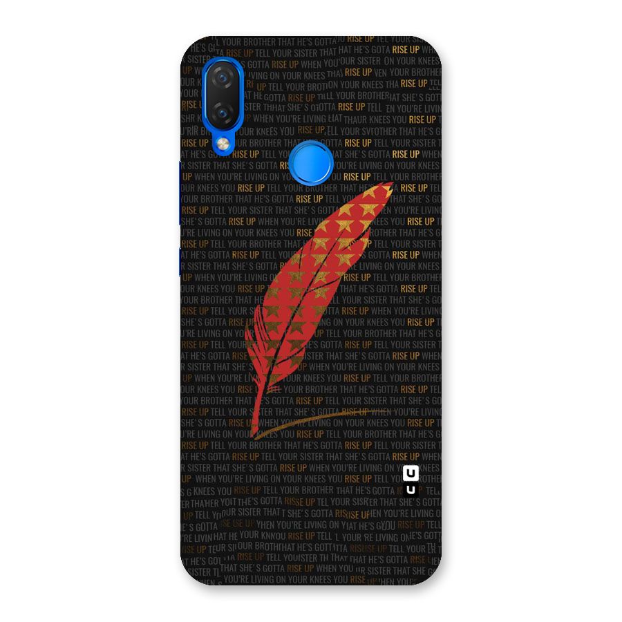 Rise Up Feather Back Case for Huawei P Smart+