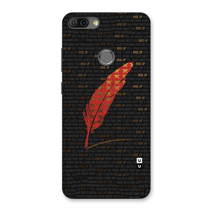 Rise Up Feather Back Case for Infinix Hot 6 Pro