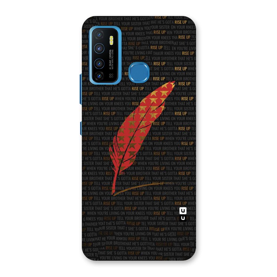 Rise Up Feather Back Case for Infinix Hot 9