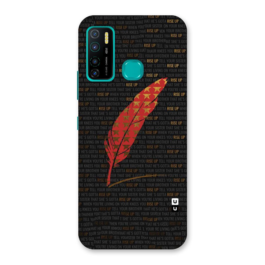 Rise Up Feather Back Case for Infinix Hot 9 Pro