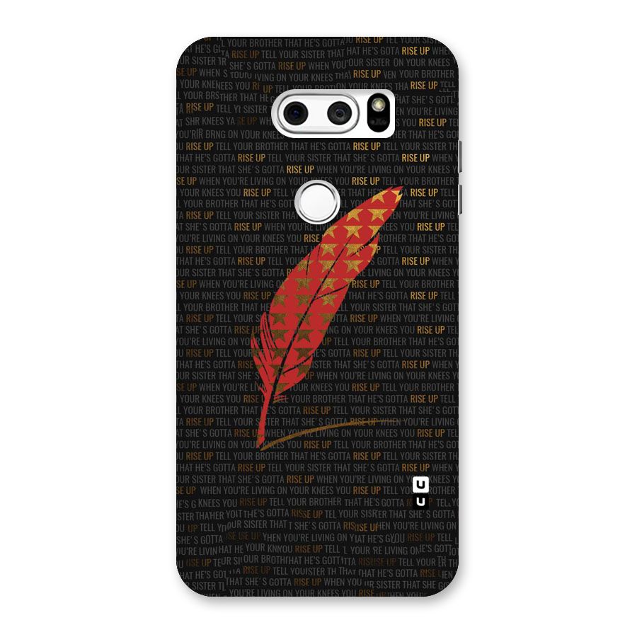 Rise Up Feather Back Case for LG V30