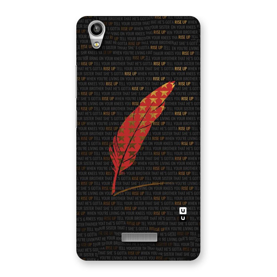 Rise Up Feather Back Case for Lava-Pixel-V1