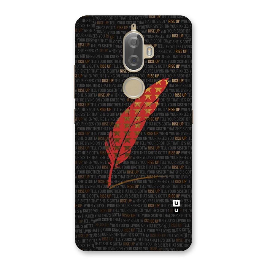 Rise Up Feather Back Case for Lenovo K8 Plus