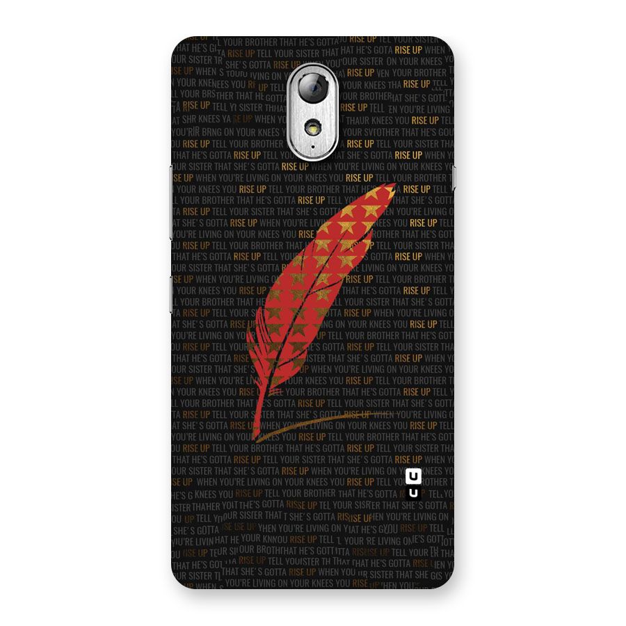 Rise Up Feather Back Case for Lenovo Vibe P1M