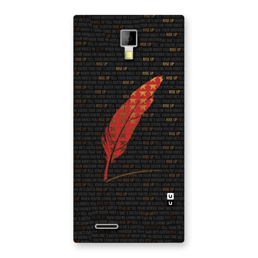 Rise Up Feather Back Case for Micromax Canvas Xpress A99