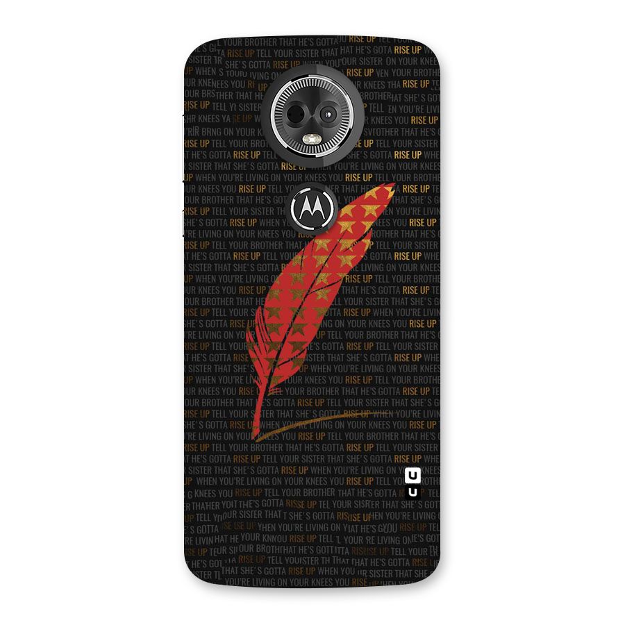 Rise Up Feather Back Case for Moto E5 Plus