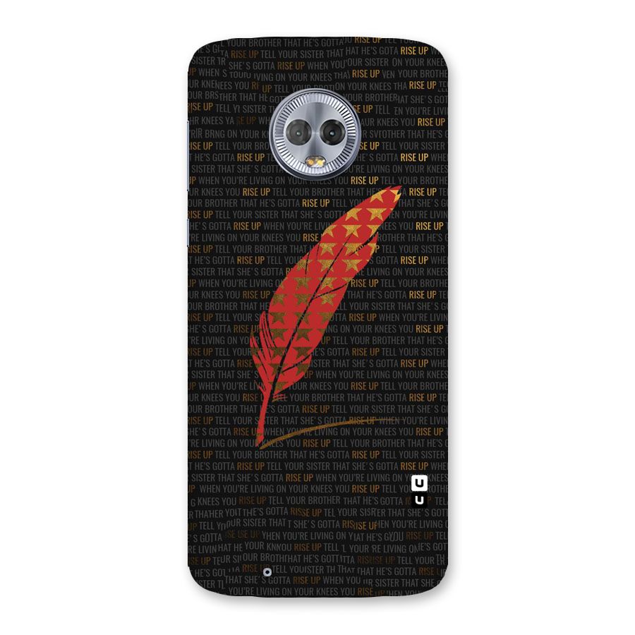 Rise Up Feather Back Case for Moto G6