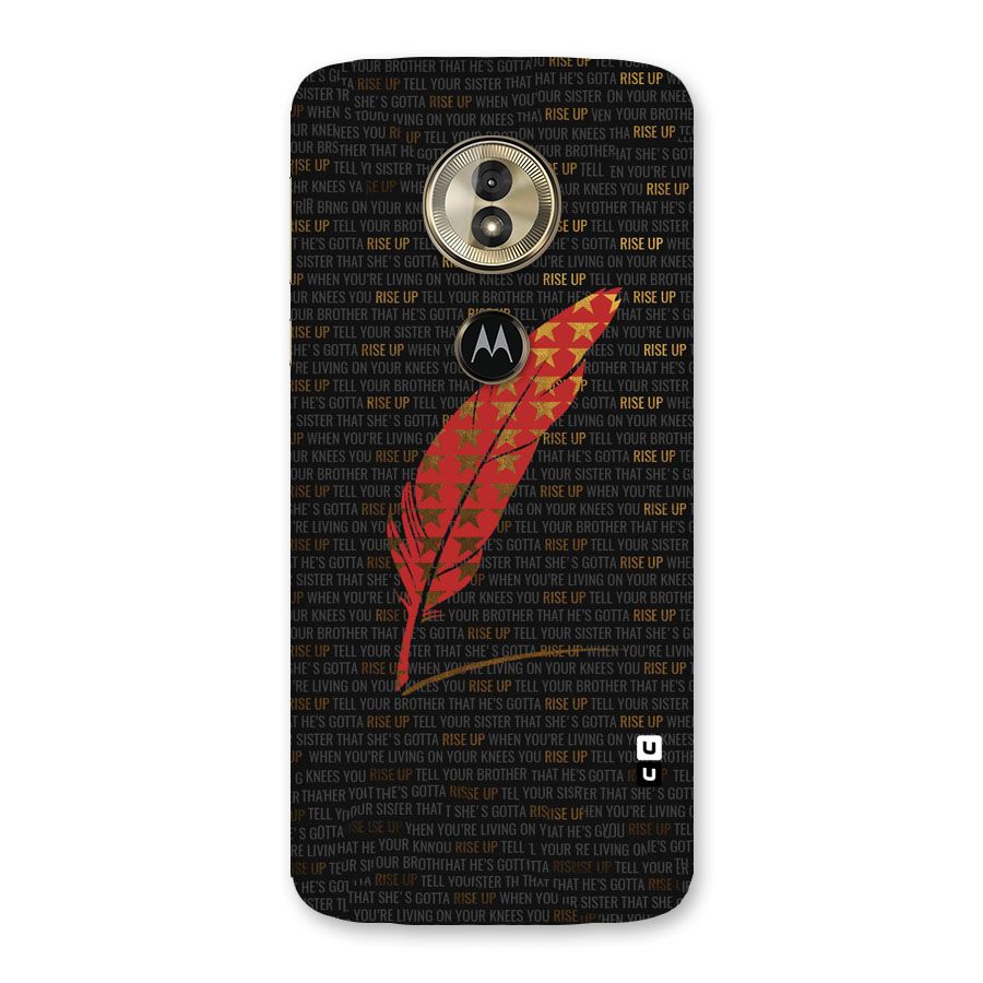 Rise Up Feather Back Case for Moto G6 Play