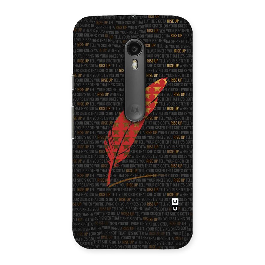 Rise Up Feather Back Case for Moto G Turbo