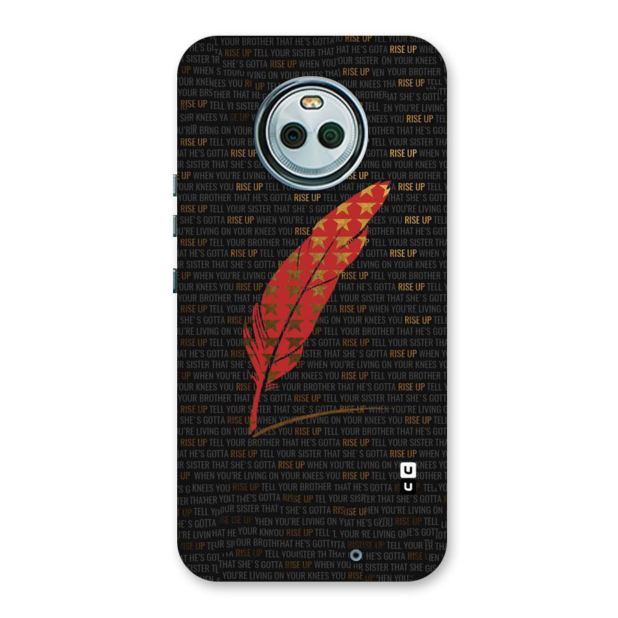 Rise Up Feather Back Case for Moto X4