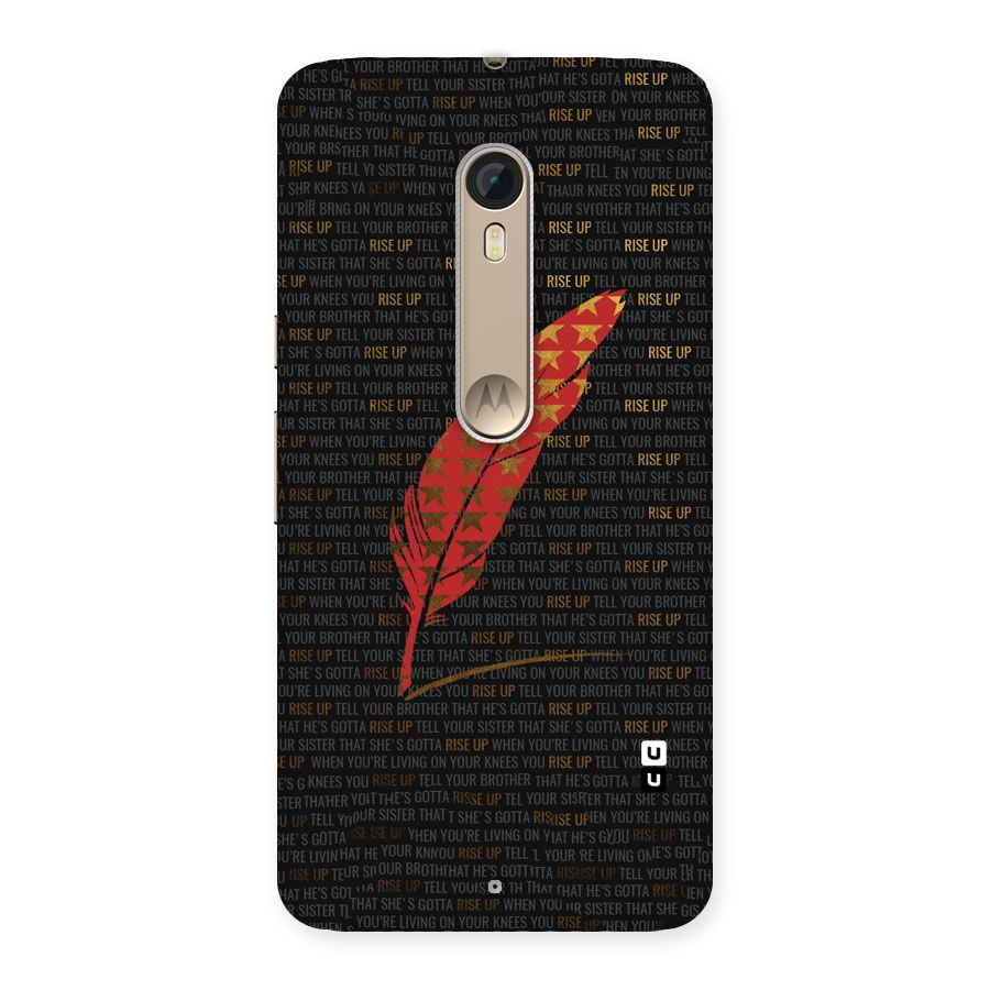 Rise Up Feather Back Case for Motorola Moto X Style