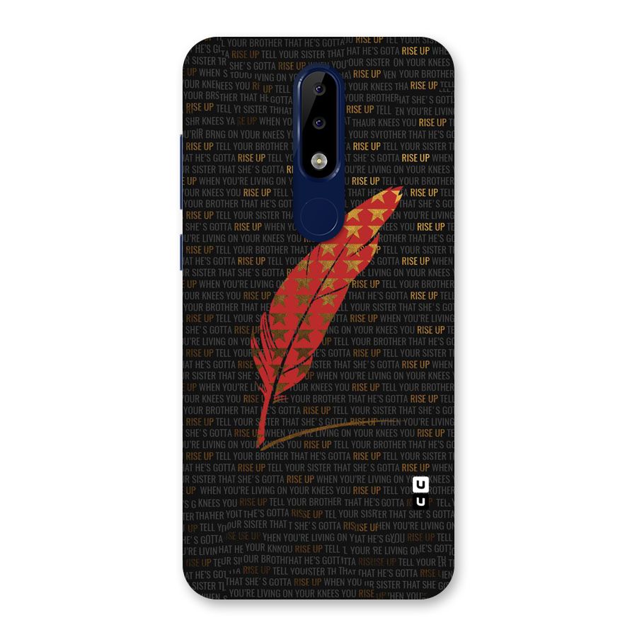 Rise Up Feather Back Case for Nokia 5.1 Plus
