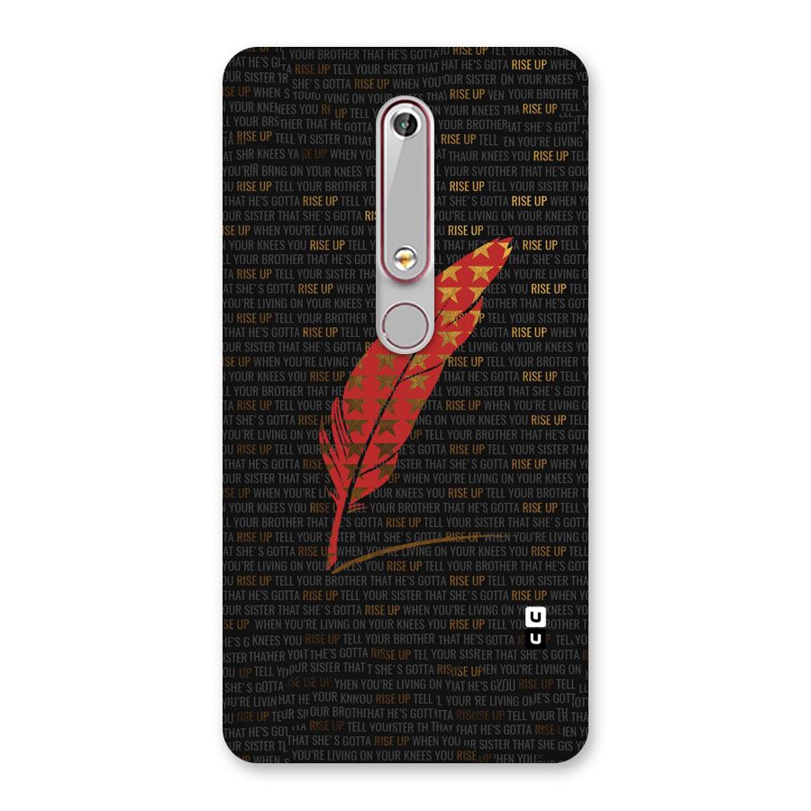 Rise Up Feather Back Case for Nokia 6.1