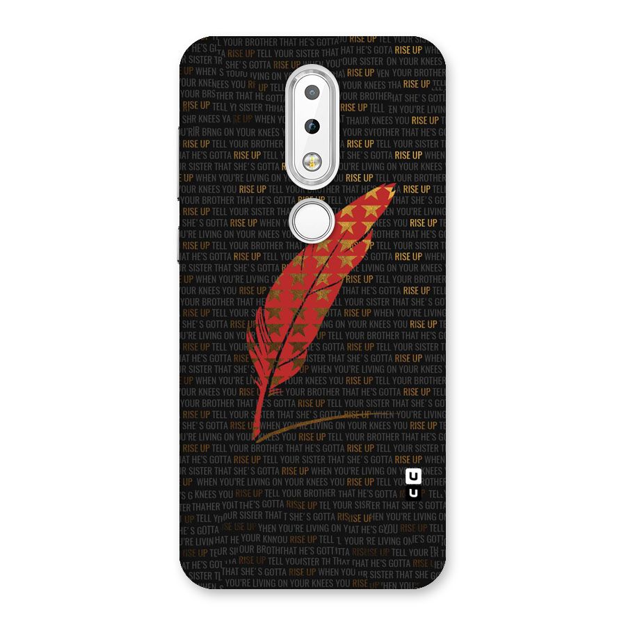 Rise Up Feather Back Case for Nokia 6.1 Plus