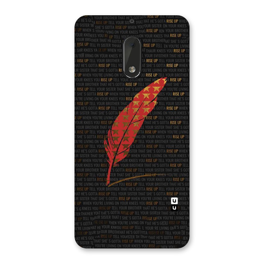Rise Up Feather Back Case for Nokia 6