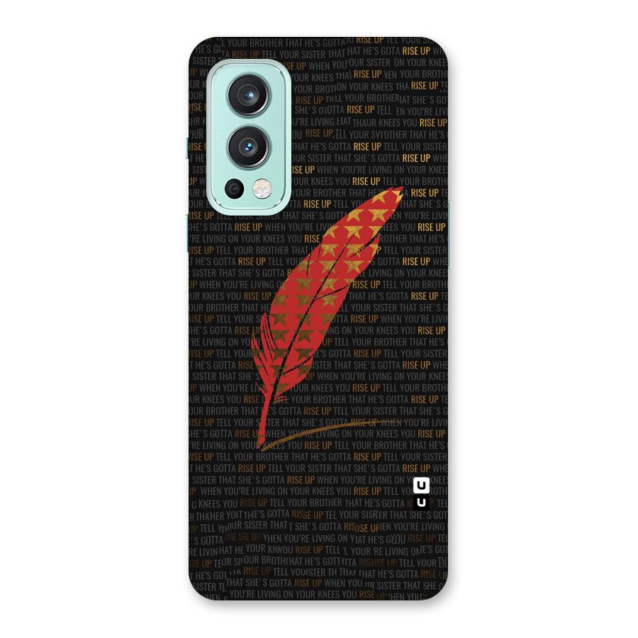 Rise Up Feather Back Case for OnePlus Nord 2 5G