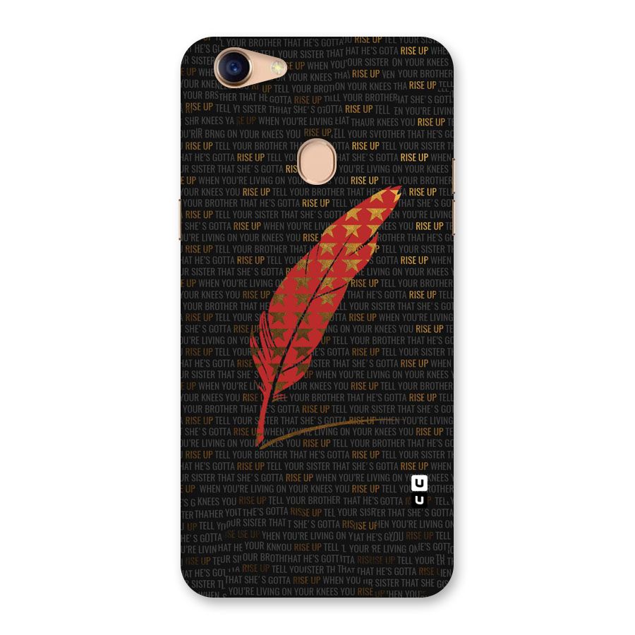 Rise Up Feather Back Case for Oppo F5 Youth