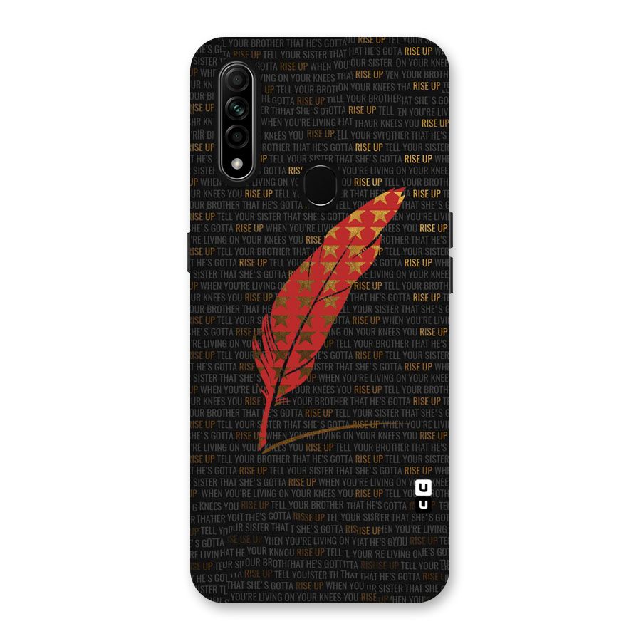 Rise Up Feather Back Case for Oppo A31